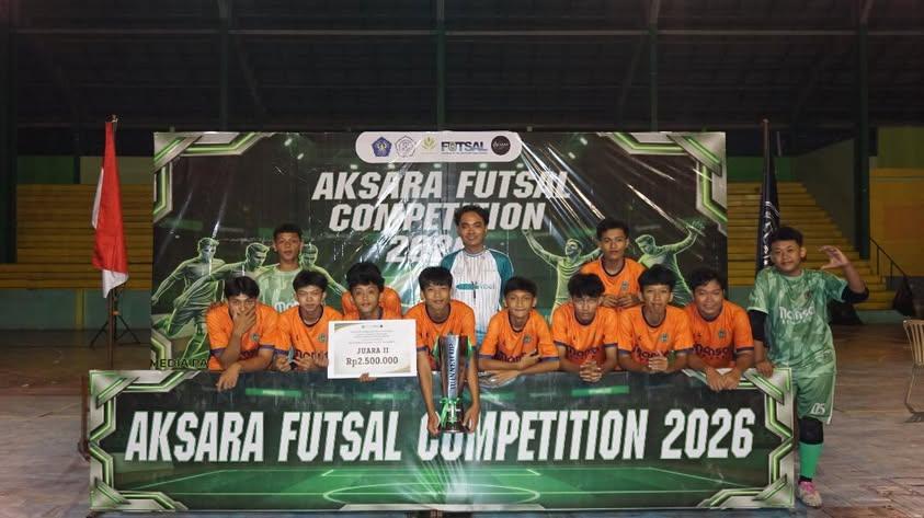 MAN 1 Sragen Sukses Amankan Trofi Runner-Up di Aksara Futsal Competition 2026