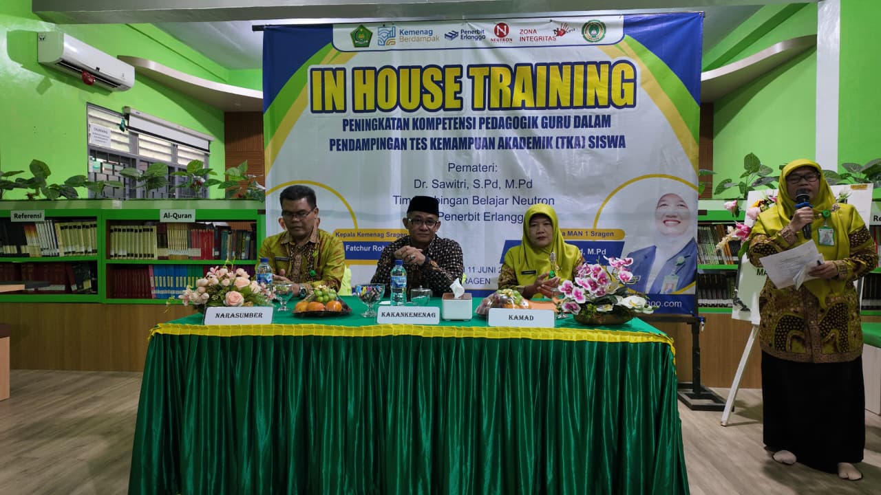 Tingkatkan Kesiapan Hadapi TKA, MAN 1 Sragen Gelar IHT Kompetensi Pedagogik Guru